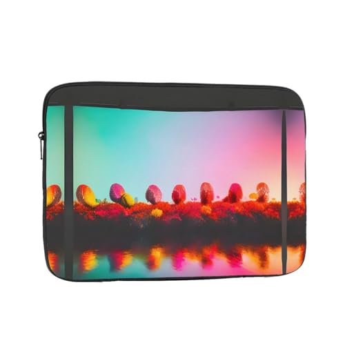 Hell schöne bunte Kunstdruck-Laptophülle – schlanke und leichte Computerhülle für 10-43 cm (10-17 Zoll) Laptops, perfekt für Reisen von SamLng