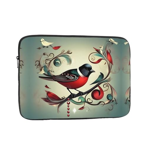 Laptophülle mit Vogelmotiv, schlanke und leichte Computerhülle, passend für 12-43 cm (10-17 Zoll) Laptops, perfekt für Reisen von SamLng