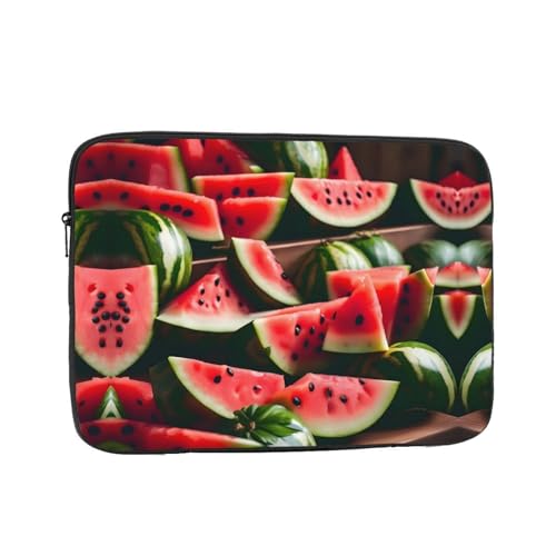 Laptophülle mit Wassermelonen-Aufdruck – schlanke und leichte Computerhülle für 10-43 cm (10-17 Zoll) Laptops, perfekt für Reisen von SamLng