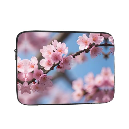 Laptophülle mit schönem Kirschblüten-Druck, schlanke und leichte Computerhülle, passend für 10-43 cm (10-17 Zoll) Laptops, perfekt für Reisen von SamLng