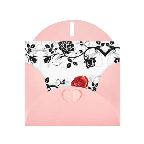 Rosa Elegante Blumenrose mit Blättern Frühlingsdruck Grußkarte mit Umschlägen - Perfekt für Geburtstag, Hochzeit, Valentinstag und mehr Rosa Elegante Blumenrose mit Blättern Frühlingsdruck Grußkarte mit Umschlägen - Perfekt für Geburtstag, Hochzeit, Valentinstag und mehr von SamLng