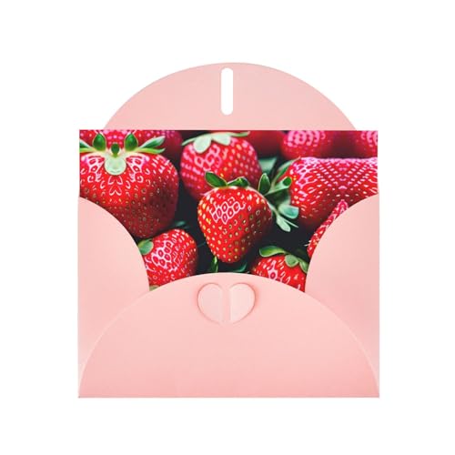 Rosa Elegante Grußkarte mit frischen Erdbeeren Druck mit Umschlägen - Perfekt für Geburtstag, Hochzeit, Valentinstag und mehr Rosa Elegante Grußkarte mit frischen Erdbeeren Druck mit Umschlägen - Perfekt für Geburtstag, Hochzeit, Valentinstag und mehr von SamLng