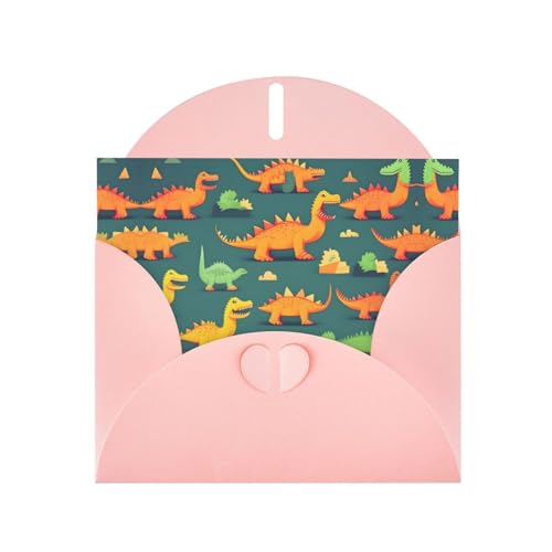 Rosa Elegante Grußkarte mit vielen kleinen Dinosaurier-Druck mit Umschlägen - perfekt für Geburtstag, Hochzeit, Valentinstag und mehr Rosa Elegante Grußkarte mit vielen kleinen Dinosaurier-Druck mit Umschlägen - perfekt für Geburtstag, Hochzeit, Valentinstag und mehr von SamLng