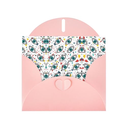 Rosa Grußkarte mit eleganten Augen und Umschlägen, perfekt für Geburtstag, Hochzeit, Valentinstag und mehr Rosa Grußkarte mit eleganten Augen und Umschlägen, perfekt für Geburtstag, Hochzeit, Valentinstag und mehr von SamLng