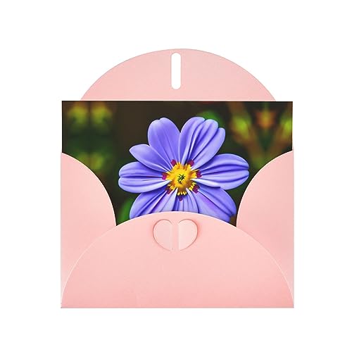 Rosa elegante lila Blumendruck Grußkarte mit Umschlägen - perfekt für Geburtstag, Hochzeit, Valentinstag und mehr von SamLng