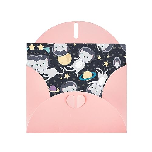 Rosa elegante lustige Katze Astronaut Druck Grußkarte mit Umschlägen - Perfekt für Geburtstag, Hochzeit, Valentinstag und mehr Rosa elegante lustige Katze Astronaut Druck Grußkarte mit Umschlägen - Perfekt für Geburtstag, Hochzeit, Valentinstag und mehr von SamLng