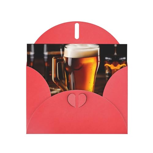 Rote elegante Bierdruck-Grußkarte mit Umschlägen - perfekt für Geburtstag, Hochzeit, Valentinstag und mehr Rote elegante Bierdruck-Grußkarte mit Umschlägen - perfekt für Geburtstag, Hochzeit, Valentinstag und mehr von SamLng