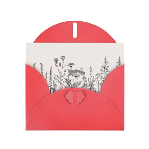 Rote elegante Blumenkräuter Botanische Gravur Druck Grußkarte mit Umschlägen - Perfekt für Geburtstag, Hochzeit, Valentinstag und mehr Rote elegante Blumenkräuter Botanische Gravur Druck Grußkarte mit Umschlägen - Perfekt für Geburtstag, Hochzeit, Valentinstag und mehr von SamLng