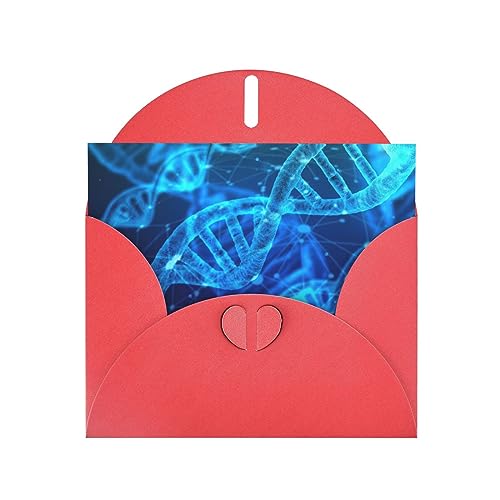 Rote elegante DNA-Kette Fotodruck Grußkarte mit Umschlägen - Perfekt für Geburtstag, Hochzeit, Valentinstag und mehr Rote elegante DNA-Kette Fotodruck Grußkarte mit Umschlägen - Perfekt für Geburtstag, Hochzeit, Valentinstag und mehr von SamLng
