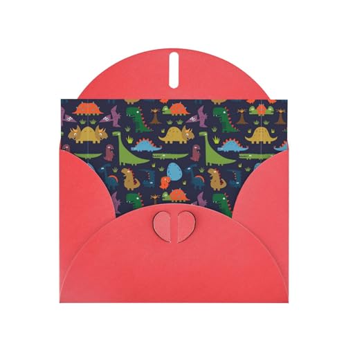 Rote elegante Dinosaurier-Palmblatt-Druck-Grußkarte mit Umschlägen, perfekt für Geburtstag, Hochzeit, Valentinstag und mehr Rote elegante Dinosaurier-Palmblatt-Druck-Grußkarte mit Umschlägen, perfekt für Geburtstag, Hochzeit, Valentinstag und mehr von SamLng