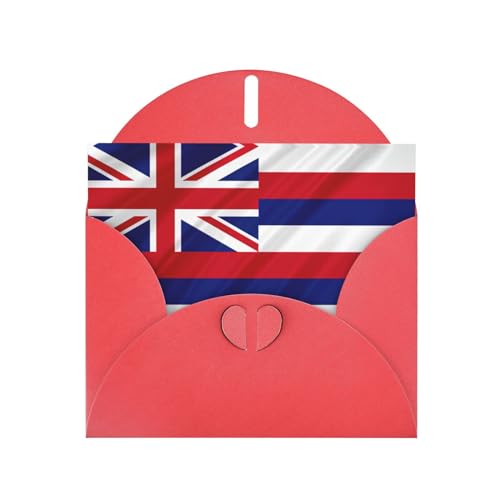 Rote elegante Flagge von Hawaii Amerikanischer Druck Grußkarte mit Umschlägen - Perfekt für Geburtstag, Hochzeit, Valentinstag und mehr Rote elegante Flagge von Hawaii Amerikanischer Druck Grußkarte mit Umschlägen - Perfekt für Geburtstag, Hochzeit, Valentinstag und mehr von SamLng