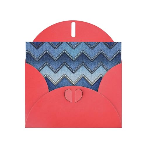 Rote elegante Gradient Blue Denim Print Grußkarte mit Umschlägen - Perfekt für Geburtstag, Hochzeit, Valentinstag und mehr Rote elegante Gradient Blue Denim Print Grußkarte mit Umschlägen - Perfekt für Geburtstag, Hochzeit, Valentinstag und mehr von SamLng