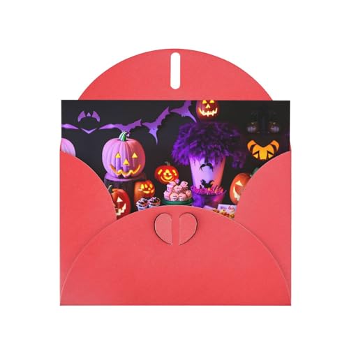 Rote elegante Grußkarte für Halloween, Karneval, Party, bedruckt, mit Umschlägen, perfekt für Geburtstag, Hochzeit, Valentinstag und mehr Rote elegante Grußkarte für Halloween, Karneval, Party, bedruckt, mit Umschlägen, perfekt für Geburtstag, Hochzeit, Valentinstag und mehr von SamLng