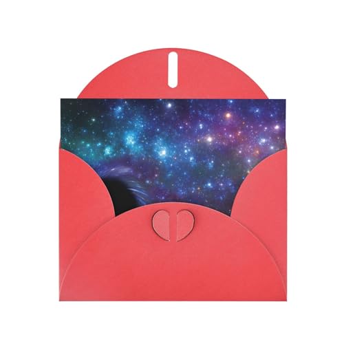 Rote elegante Grußkarte mit Galaxie-Druck, mit Umschlägen, perfekt für Geburtstag, Hochzeit, Valentinstag und mehr Rote elegante Grußkarte mit Galaxie-Druck, mit Umschlägen, perfekt für Geburtstag, Hochzeit, Valentinstag und mehr von SamLng