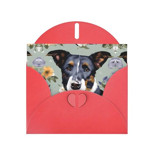 Rote elegante Grußkarte mit Hundeblumen, mit Umschlägen, perfekt für Geburtstag, Hochzeit, Valentinstag und mehr Rote elegante Grußkarte mit Hundeblumen, mit Umschlägen, perfekt für Geburtstag, Hochzeit, Valentinstag und mehr von SamLng