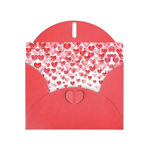 Rote elegante Grußkarte mit fallenden roten Herzen, mit Umschlägen, perfekt für Geburtstag, Hochzeit, Valentinstag und mehr Rote elegante Grußkarte mit fallenden roten Herzen, mit Umschlägen, perfekt für Geburtstag, Hochzeit, Valentinstag und mehr von SamLng