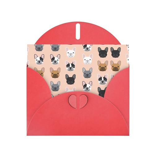 Rote elegante Grußkarte mit französischem Druck, mit Umschlägen, perfekt für Geburtstag, Hochzeit, Valentinstag und mehr Rote elegante Grußkarte mit französischem Druck, mit Umschlägen, perfekt für Geburtstag, Hochzeit, Valentinstag und mehr von SamLng