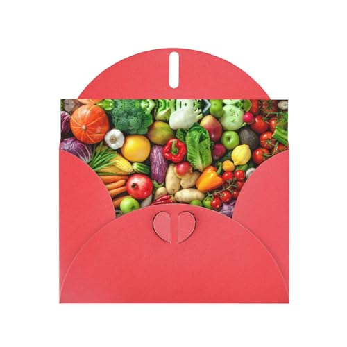 Rote elegante Grußkarte mit frischem Obst und Gemüse Druck mit Umschlägen - perfekt für Geburtstag, Hochzeit, Valentinstag und mehr Rote elegante Grußkarte mit frischem Obst und Gemüse Druck mit Umschlägen - perfekt für Geburtstag, Hochzeit, Valentinstag und mehr von SamLng