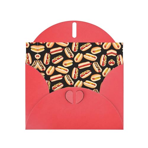 Rote elegante Grußkarte mit lustigem Essen und Hot Dogs, mit Umschlägen, perfekt für Geburtstag, Hochzeit, Valentinstag und mehr Rote elegante Grußkarte mit lustigem Essen und Hot Dogs, mit Umschlägen, perfekt für Geburtstag, Hochzeit, Valentinstag und mehr von SamLng