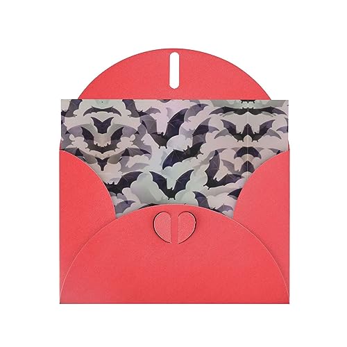 Rote elegante Halloween Fledermäuse Grau Druck Grußkarte mit Umschlägen - Perfekt für Geburtstag, Hochzeit, Valentinstag und mehr Rote elegante Halloween Fledermäuse Grau Druck Grußkarte mit Umschlägen - Perfekt für Geburtstag, Hochzeit, Valentinstag und mehr von SamLng