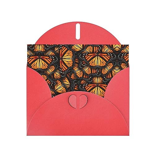 Rote elegante Haufen von orangefarbenen Monarch-Schmetterlingen Druck Grußkarte mit Umschlägen - perfekt für Geburtstag, Hochzeit, Valentinstag und mehr Rote elegante Haufen von orangefarbenen Monarch-Schmetterlingen Druck Grußkarte mit Umschlägen - perfekt für Geburtstag, Hochzeit, Valentinstag und mehr von SamLng