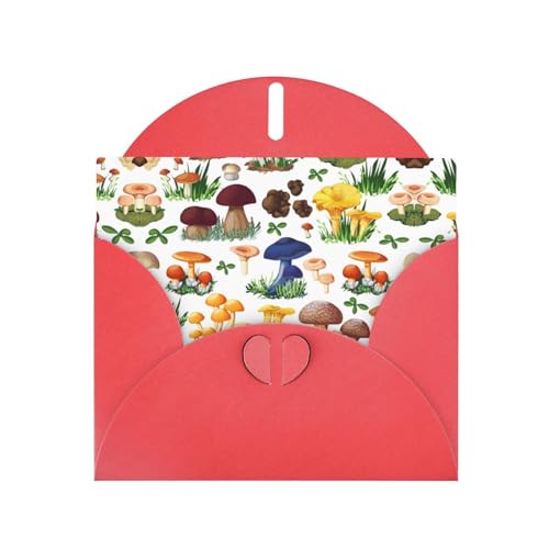 Rote elegante japanische Malerei Pilz Druck Grußkarte mit Umschlägen - perfekt für Geburtstag, Hochzeit, Valentinstag und mehr Rote elegante japanische Malerei Pilz Druck Grußkarte mit Umschlägen - perfekt für Geburtstag, Hochzeit, Valentinstag und mehr von SamLng