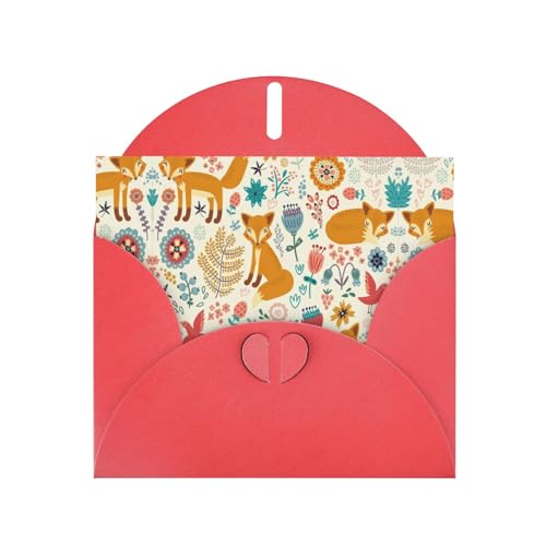 Rote elegante süße Blumen-Tiermuster-Druck-Grußkarte mit Umschlägen, perfekt für Geburtstag, Hochzeit, Valentinstag und mehr Rote elegante süße Blumen-Tiermuster-Druck-Grußkarte mit Umschlägen, perfekt für Geburtstag, Hochzeit, Valentinstag und mehr von SamLng