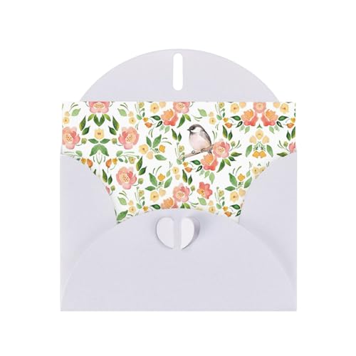 Weiße, elegante Grußkarte mit Blumen- und Vogeldruck, mit Umschlägen, perfekt für Geburtstag, Hochzeit, Valentinstag und mehr Weiße, elegante Grußkarte mit Blumen- und Vogeldruck, mit Umschlägen, perfekt für Geburtstag, Hochzeit, Valentinstag und mehr von SamLng