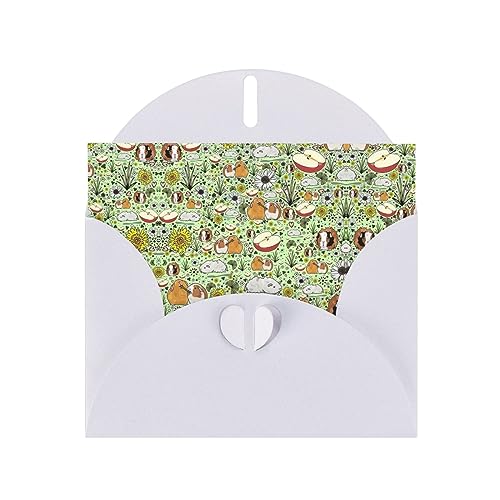 Weiße, elegante Grußkarte mit Meerschweinchen-Druck, mit Umschlägen, perfekt für Geburtstag, Hochzeit, Valentinstag und mehr Weiße, elegante Grußkarte mit Meerschweinchen-Druck, mit Umschlägen, perfekt für Geburtstag, Hochzeit, Valentinstag und mehr von SamLng