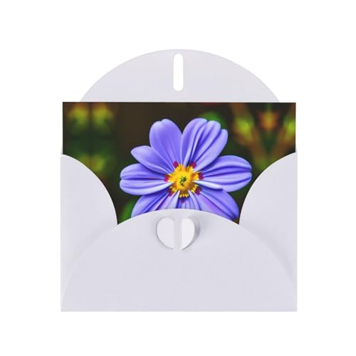 Weiße, elegante Grußkarte mit violettem Blumendruck, mit Umschlägen, perfekt für Geburtstag, Hochzeit, Valentinstag und mehr Weiße, elegante Grußkarte mit violettem Blumendruck, mit Umschlägen, perfekt für Geburtstag, Hochzeit, Valentinstag und mehr von SamLng