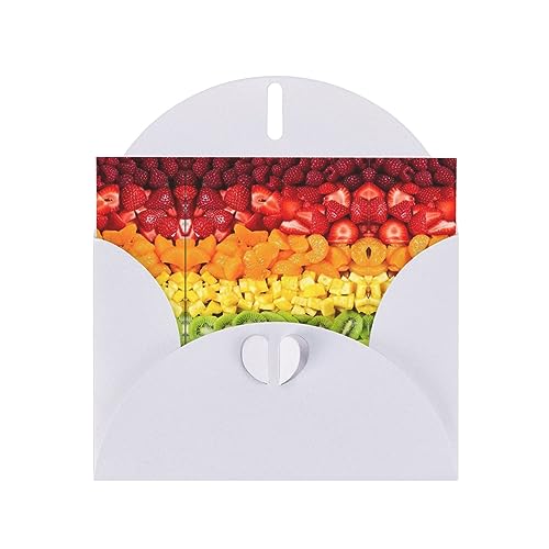 Weiße, elegante Obst-Grußkarte mit Regenbogen-Druck, mit Umschlägen, perfekt für Geburtstag, Hochzeit, Valentinstag und mehr Weiße, elegante Obst-Grußkarte mit Regenbogen-Druck, mit Umschlägen, perfekt für Geburtstag, Hochzeit, Valentinstag und mehr von SamLng