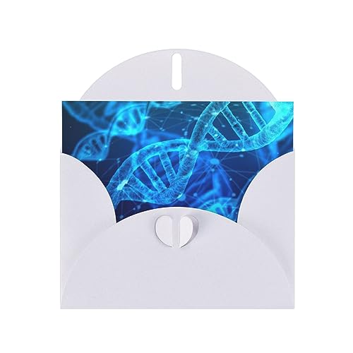 Weiße elegante DNA-Kette Fotodruck Grußkarte mit Umschlägen - Perfekt für Geburtstag, Hochzeit, Valentinstag und mehr Weiße elegante DNA-Kette Fotodruck Grußkarte mit Umschlägen - Perfekt für Geburtstag, Hochzeit, Valentinstag und mehr von SamLng