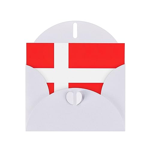Weiße elegante Dänemark-Grußkarte mit dänischen Flaggen, bedruckt, mit Umschlägen, perfekt für Geburtstag, Hochzeit, Valentinstag und mehr Weiße elegante Dänemark-Grußkarte mit dänischen Flaggen, bedruckt, mit Umschlägen, perfekt für Geburtstag, Hochzeit, Valentinstag und mehr von SamLng