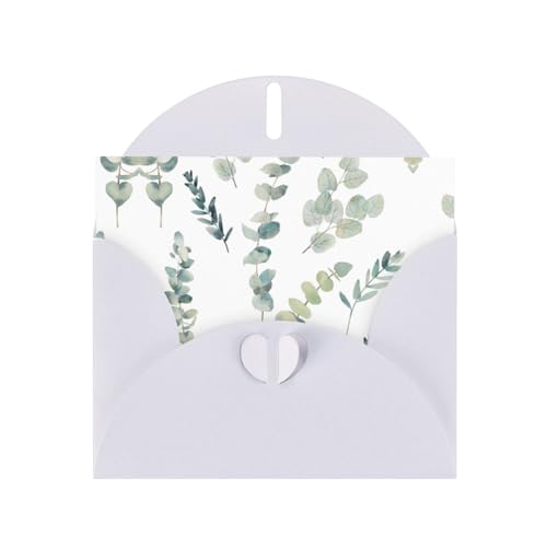 Weiße elegante Eukalyptusblätter Druck Grußkarte mit Umschlägen - Perfekt für Geburtstag, Hochzeit, Valentinstag und mehr Weiße elegante Eukalyptusblätter Druck Grußkarte mit Umschlägen - Perfekt für Geburtstag, Hochzeit, Valentinstag und mehr von SamLng