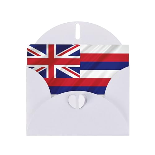 Weiße elegante Flagge von Hawaii Amerikanischer Druck Grußkarte mit Umschlägen - Perfekt für Geburtstag, Hochzeit, Valentinstag und mehr Weiße elegante Flagge von Hawaii Amerikanischer Druck Grußkarte mit Umschlägen - Perfekt für Geburtstag, Hochzeit, Valentinstag und mehr von SamLng