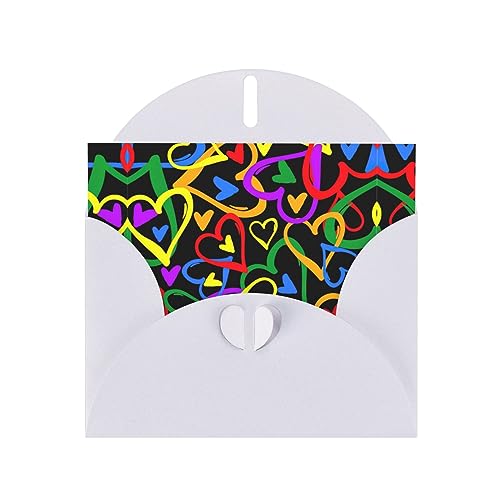 Weiße elegante Gay-Pride-Regenbogen-Druck-Grußkarte mit Umschlägen, perfekt für Geburtstag, Hochzeit, Valentinstag und mehr Weiße elegante Gay-Pride-Regenbogen-Druck-Grußkarte mit Umschlägen, perfekt für Geburtstag, Hochzeit, Valentinstag und mehr von SamLng