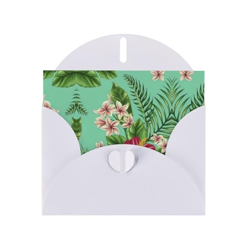 Weiße elegante Hawaii-Grußkarte mit tropischen Blättern und Blumen, mit Umschlägen, perfekt für Geburtstag, Hochzeit, Valentinstag und mehr Weiße elegante Hawaii-Grußkarte mit tropischen Blättern und Blumen, mit Umschlägen, perfekt für Geburtstag, Hochzeit, Valentinstag und mehr von SamLng