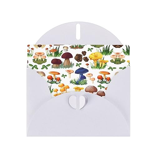 Weiße elegante japanische Malerei Pilz Druck Grußkarte mit Umschlägen - Perfekt für Geburtstag, Hochzeit, Valentinstag und mehr Weiße elegante japanische Malerei Pilz Druck Grußkarte mit Umschlägen - Perfekt für Geburtstag, Hochzeit, Valentinstag und mehr von SamLng