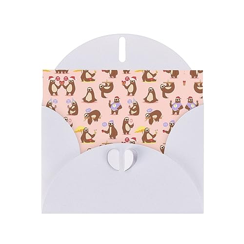 Weiße elegante süße Faultier-Druck-Grußkarte mit Umschlägen, perfekt für Geburtstag, Hochzeit, Valentinstag und mehr Weiße elegante süße Faultier-Druck-Grußkarte mit Umschlägen, perfekt für Geburtstag, Hochzeit, Valentinstag und mehr von SamLng