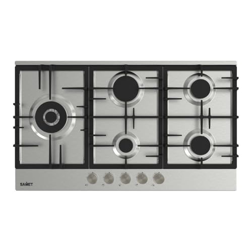 5-Flammen-Gaseinbaukochfeld aus Edelstahl 90 cm - Nettuno 5-Flammen-Gaseinbaukochfeld aus Edelstahl 90 cm - Nettuno von Samet