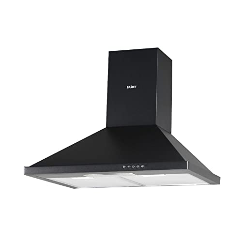 Pyramiden-Dunstabzugshaube 60 cm Eolo 60 schwarz Samet von Samet
