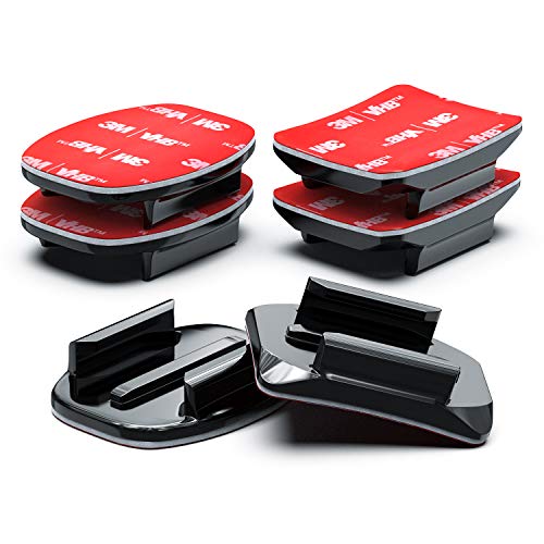 Sametop Klebepads Klebehalterungen 3M Helm Halterung Kleber Gebogene Gerade Kompatibel mit GoPro Hero 13 12 11 10 Max 9 8 7 6 5 4 Session DJI Osmo Action Kameras (6 Stück) von Sametop
