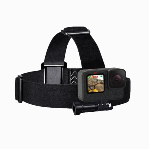 Sametop Kopfhalterung Kopfgurt Kopfband Head Strap Kompatibel mit GoPro Hero 13 12 11 10 9 8 7 6 5 Session Max DJI Osmo Action Kameras von Sametop