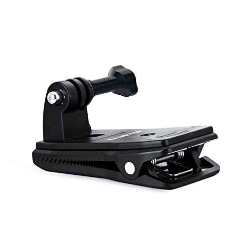 Sametop Rucksack Clip Halterung Kompatibel mit GoPro Hero 13, 12, 11, 10, 9, 8, 7, 6, 5, 4, Session, 3+, 3, 2, 1, Hero (2018), Fusion, Max Kameras von Sametop