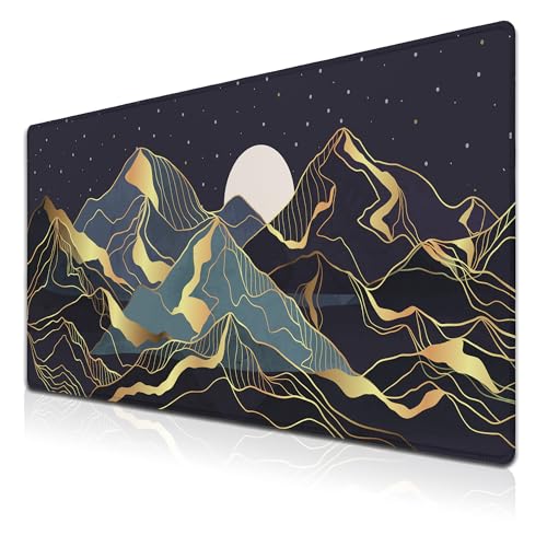 Samgula Extra großes Mauspad, goldenes Schreibtisch-Pad, Tastatur-Mauspads, Desktop-Mauspad, großes Gaming-Mauspad, wasserdicht, rutschfeste Gummiunterseite, 90 x 40 cm, für Spielbüro, Samgula Extra großes Mauspad, goldenes Schreibtisch-Pad, Tastatur-Mauspads, Desktop-Mauspad, großes Gaming-Mauspad, wasserdicht, rutschfeste Gummiunterseite, 90 x 40 cm, für Spielbüro, von Samgula