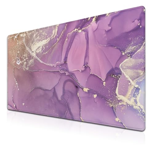 Samgula Gaming-Mauspad, violett, XXL-Mauspad, Gaming-Mauspad für Damen, Schreibtisch-Matte, Büro-Pad, rutschfeste Gummiunterseite, wasserdicht mit genähten Kanten, 35,4 x 40,9 cm, für Samgula Gaming-Mauspad, violett, XXL-Mauspad, Gaming-Mauspad für Damen, Schreibtisch-Matte, Büro-Pad, rutschfeste Gummiunterseite, wasserdicht mit genähten Kanten, 35,4 x 40,9 cm, für von Samgula