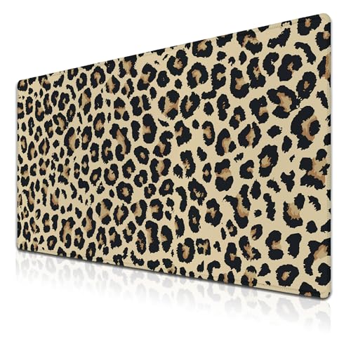 Samgula Große Schreibtischunterlage, langes Mauspad, Tastatur-Mauspads, Gaming-Schreibtischunterlage, rutschfeste Gummiunterseite, 90 x 40 cm, für Arbeit, Spiel, Büro, Zuhause, Leopardenmuster, Samgula Große Schreibtischunterlage, langes Mauspad, Tastatur-Mauspads, Gaming-Schreibtischunterlage, rutschfeste Gummiunterseite, 90 x 40 cm, für Arbeit, Spiel, Büro, Zuhause, Leopardenmuster, von Samgula
