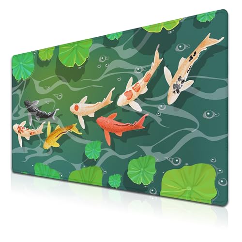 Samgula Schreibtischunterlage, Tastatur-Mauspad, XXL-Mauspad, PC-Gaming-Matte, wasserdicht, rutschfeste Gummiunterseite, 35,4 x 39,9 cm, für Arbeit, Spiel, Büro, Zuhause, Fische unter Wasser Samgula Schreibtischunterlage, Tastatur-Mauspad, XXL-Mauspad, PC-Gaming-Matte, wasserdicht, rutschfeste Gummiunterseite, 35,4 x 39,9 cm, für Arbeit, Spiel, Büro, Zuhause, Fische unter Wasser von Samgula