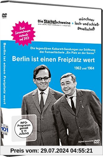 Berlin ist einen Freiplatz wert - Die legendären Kabarett-Sendungen zur Eröffnung der Fernsehlotterie "Ein Platz an der Sonne" 1962 und 1964 [2 DVDs] von Sammy Drechsel
