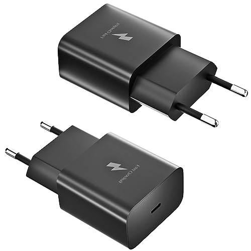 USB-C Ladegerät Stecker, AFC Schnellladegerät Netzteil kompatibel mit Samsung Galaxy A13,A52,A52S,A53,S21,S20 FE,S10,S9,S8 Plus,S7,S6 Edge,S5,S4,Z Flip3,Z Fold3, und andere Smartphones-Schwarz von Samneer